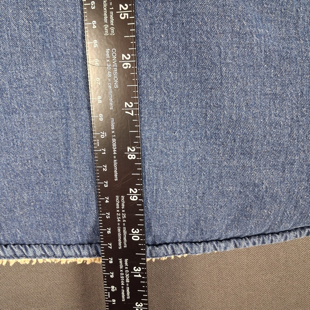 Vintage Wrangler Shacket Sherpa Lined Denim Jacket Men's 2XL Western Trucker - Picture 7 of 8